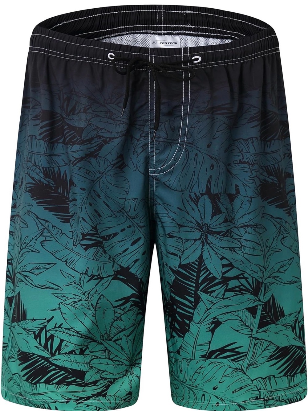 157 FT FENTENG Quick Dry Board Shorts with Mesh Lining - Size: XL